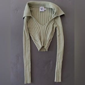 Princess Polly Cropped Long Sleeve V